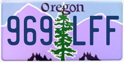OR license plate 969LFF