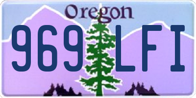 OR license plate 969LFI