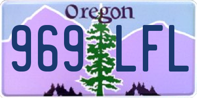 OR license plate 969LFL