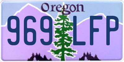 OR license plate 969LFP