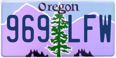 OR license plate 969LFW