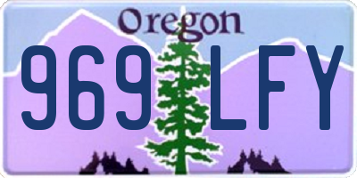 OR license plate 969LFY