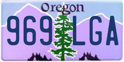 OR license plate 969LGA