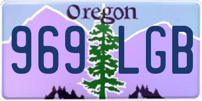 OR license plate 969LGB