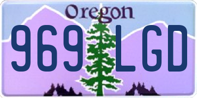 OR license plate 969LGD