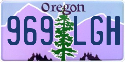 OR license plate 969LGH