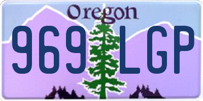 OR license plate 969LGP