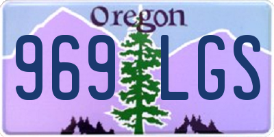 OR license plate 969LGS