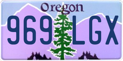OR license plate 969LGX