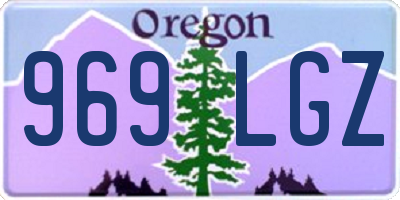 OR license plate 969LGZ
