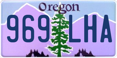 OR license plate 969LHA