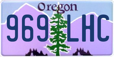OR license plate 969LHC