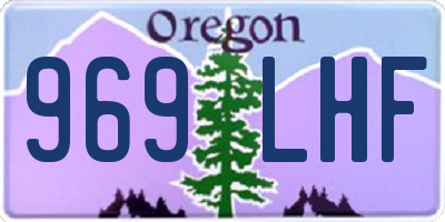 OR license plate 969LHF