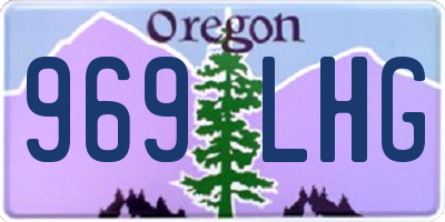 OR license plate 969LHG