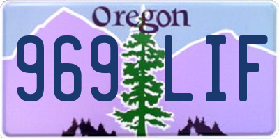 OR license plate 969LIF