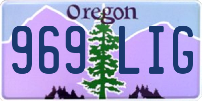 OR license plate 969LIG