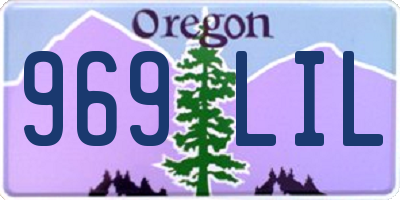 OR license plate 969LIL