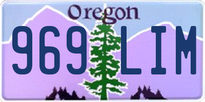 OR license plate 969LIM