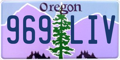 OR license plate 969LIV
