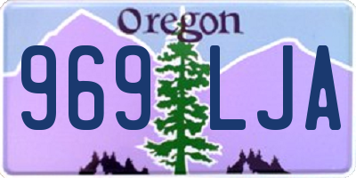 OR license plate 969LJA