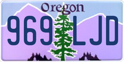 OR license plate 969LJD