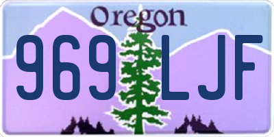 OR license plate 969LJF
