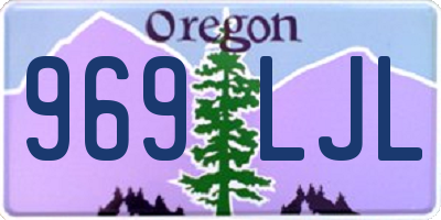 OR license plate 969LJL