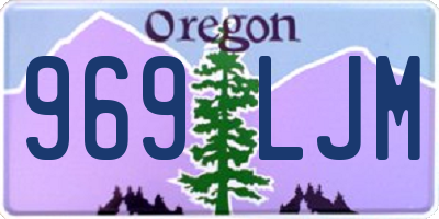 OR license plate 969LJM
