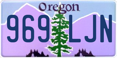 OR license plate 969LJN