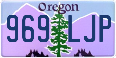 OR license plate 969LJP