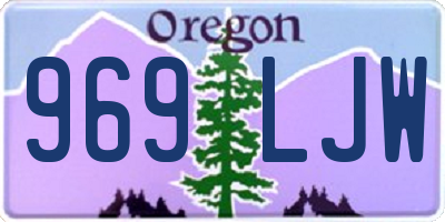 OR license plate 969LJW