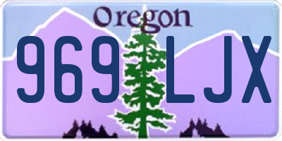 OR license plate 969LJX