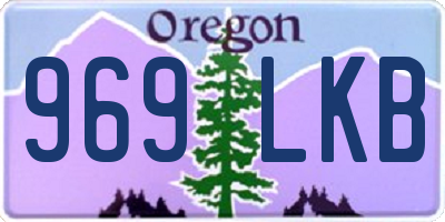 OR license plate 969LKB