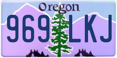 OR license plate 969LKJ