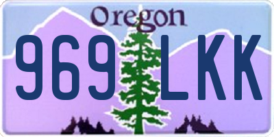OR license plate 969LKK