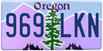 OR license plate 969LKN