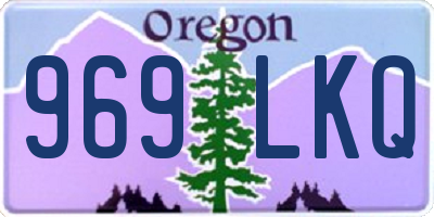 OR license plate 969LKQ
