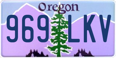 OR license plate 969LKV