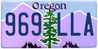 OR license plate 969LLA