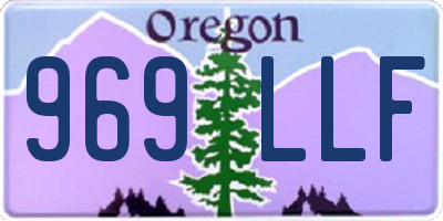OR license plate 969LLF