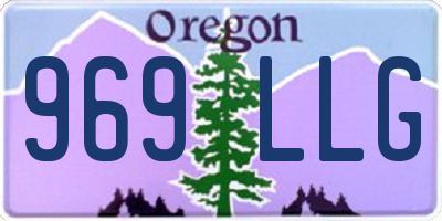 OR license plate 969LLG