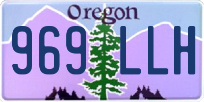 OR license plate 969LLH