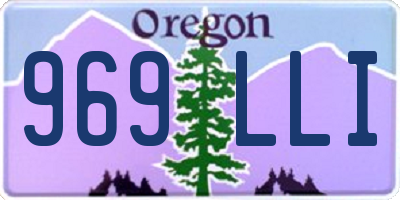 OR license plate 969LLI