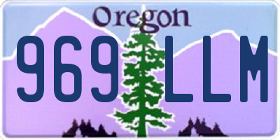 OR license plate 969LLM