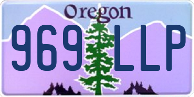 OR license plate 969LLP