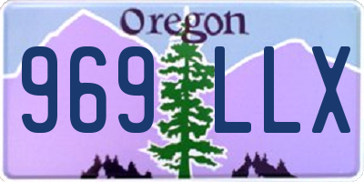 OR license plate 969LLX