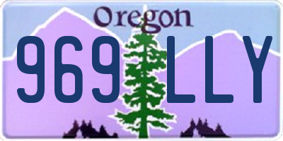 OR license plate 969LLY