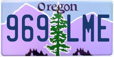 OR license plate 969LME