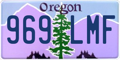 OR license plate 969LMF