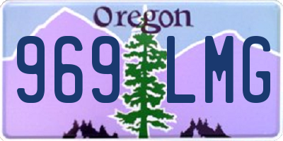 OR license plate 969LMG
